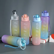 1 liter Water Bottles With Time Markings Sports Water Bottle