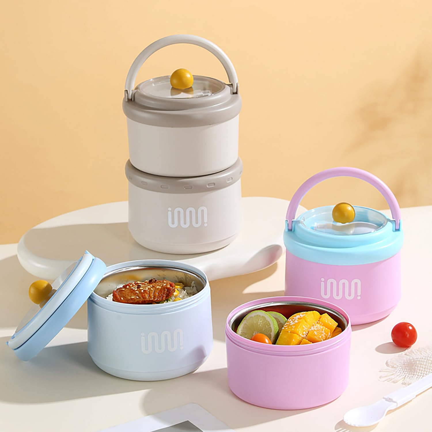 Portable 2 Layer 304 Stainless Steel Lunch Box