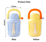 Portable Picnic Party Salad Storage Cups with Lids & Forks – 550ml