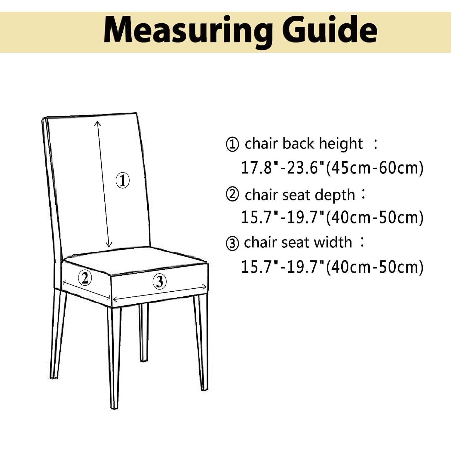 Flexible Stretch Dining Chair Cover – 220 GSM Jacquard Fabric Universal Fit (Maroon)