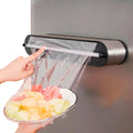 Aluminum Foil & Plastic Wrap Dispenser with Sliding Cutter-Silver