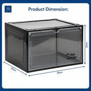 Shoe Storage Organizer Boxes Black