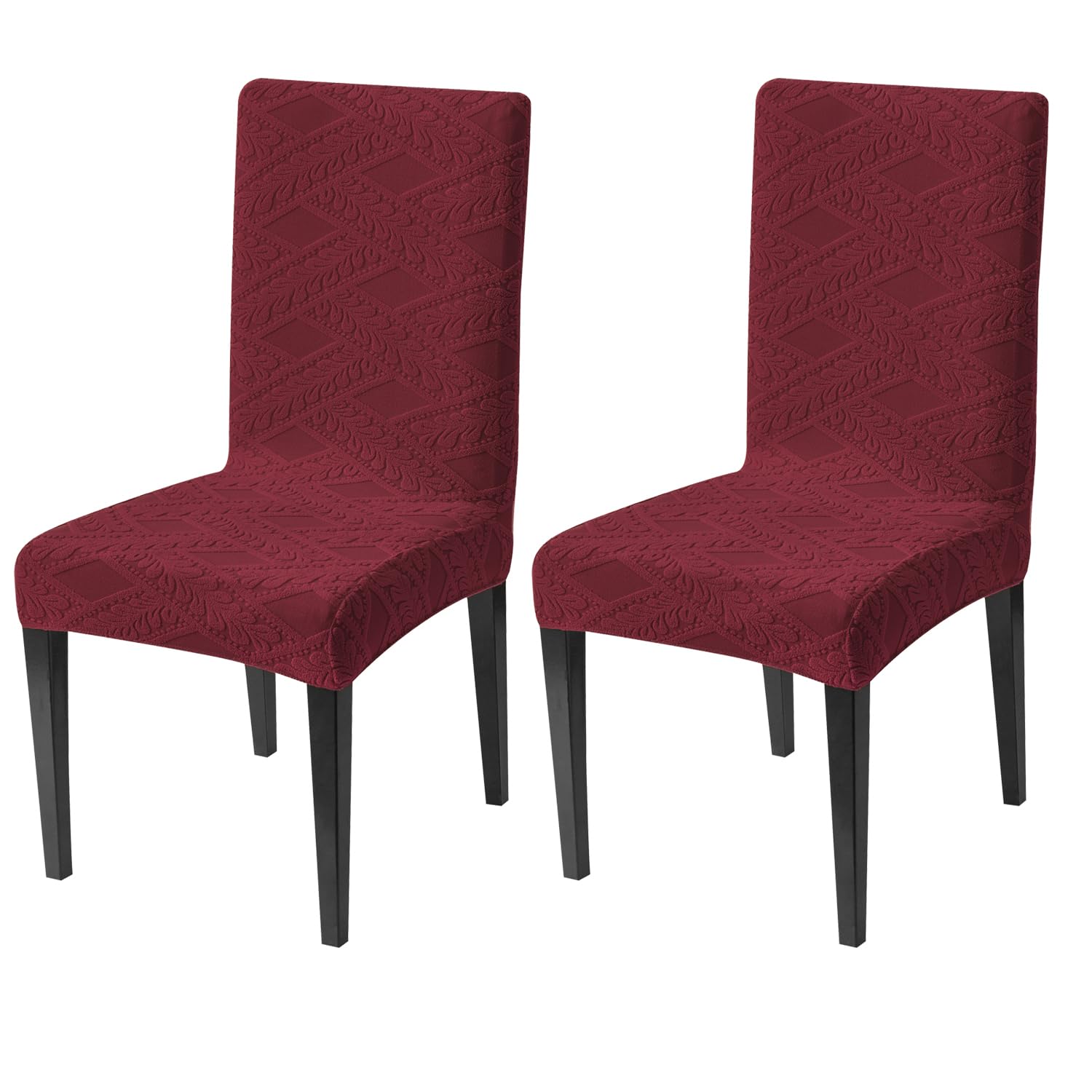 Stretchable Jacquard Chair Cover – 220 GSM-Maroon