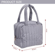 Striped Design Soft Insulated Lunch Bag
