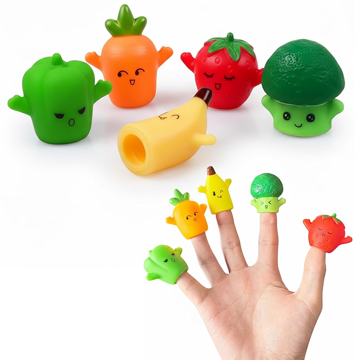 5-Piece Themed Finger Puppets Educational Kids Toy
