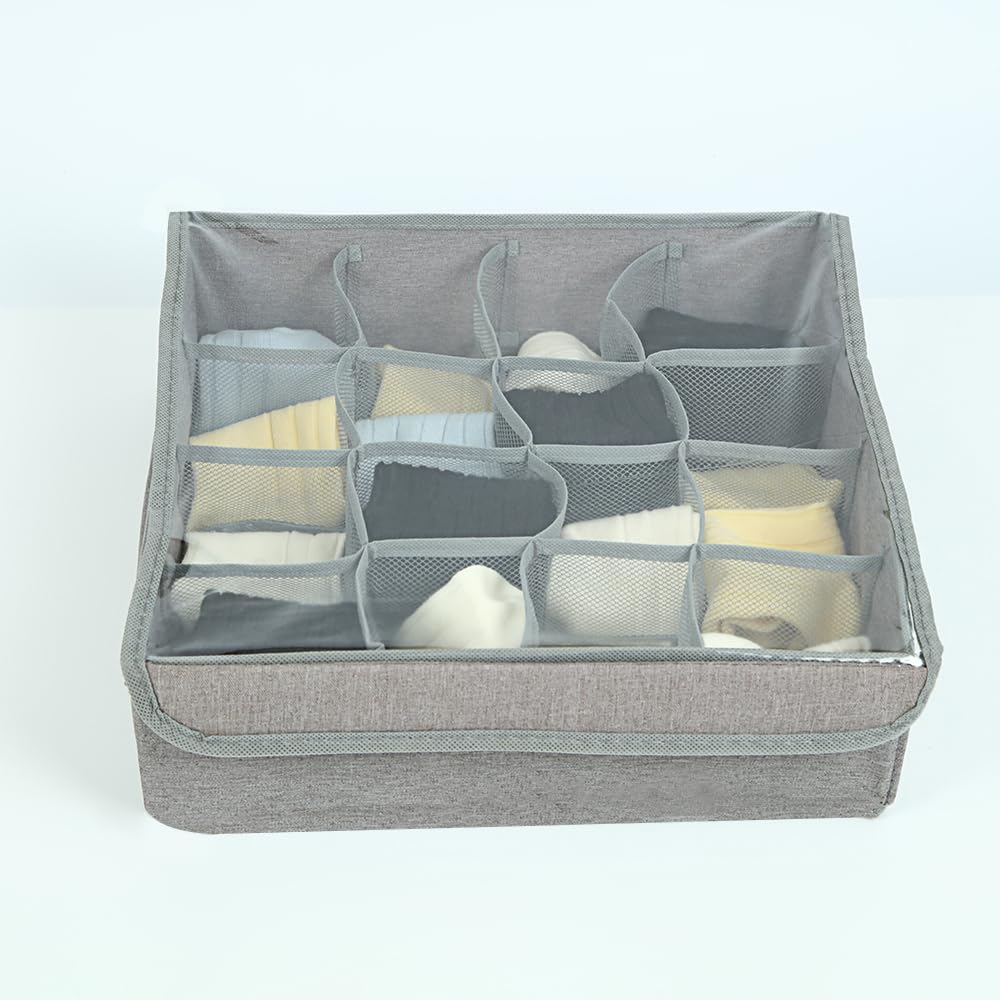 Foldable Drawer Organizer Closet Dresser Drawer Organizer (16 Slot)