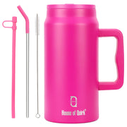 1500ML Mug Tumbler with Handle and Straw Lid
