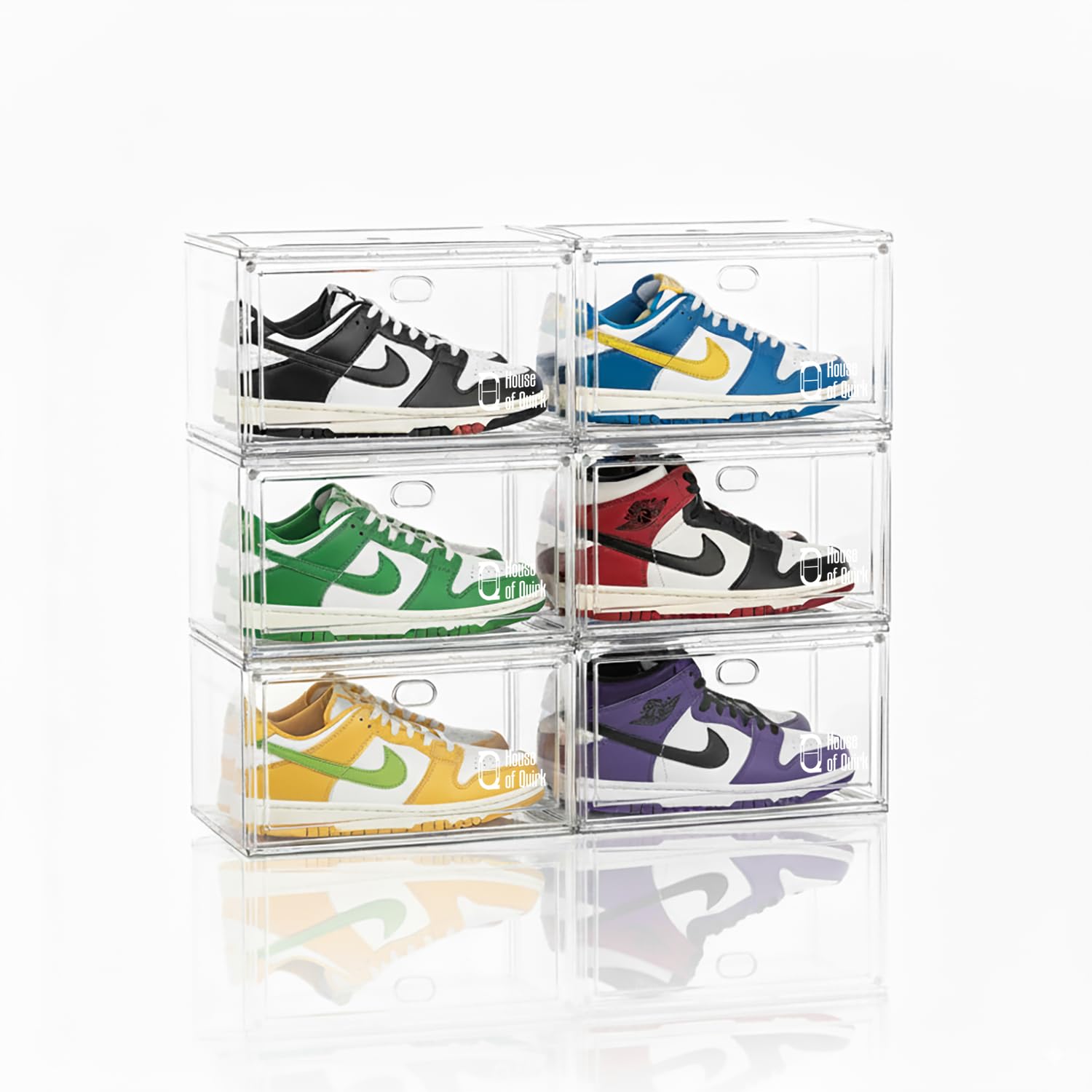 Shoe Storage Organizer Boxes White