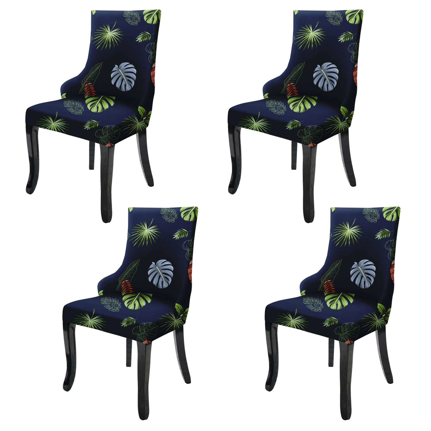 Wingback American Side Chair Slipcover-Tropical Teal