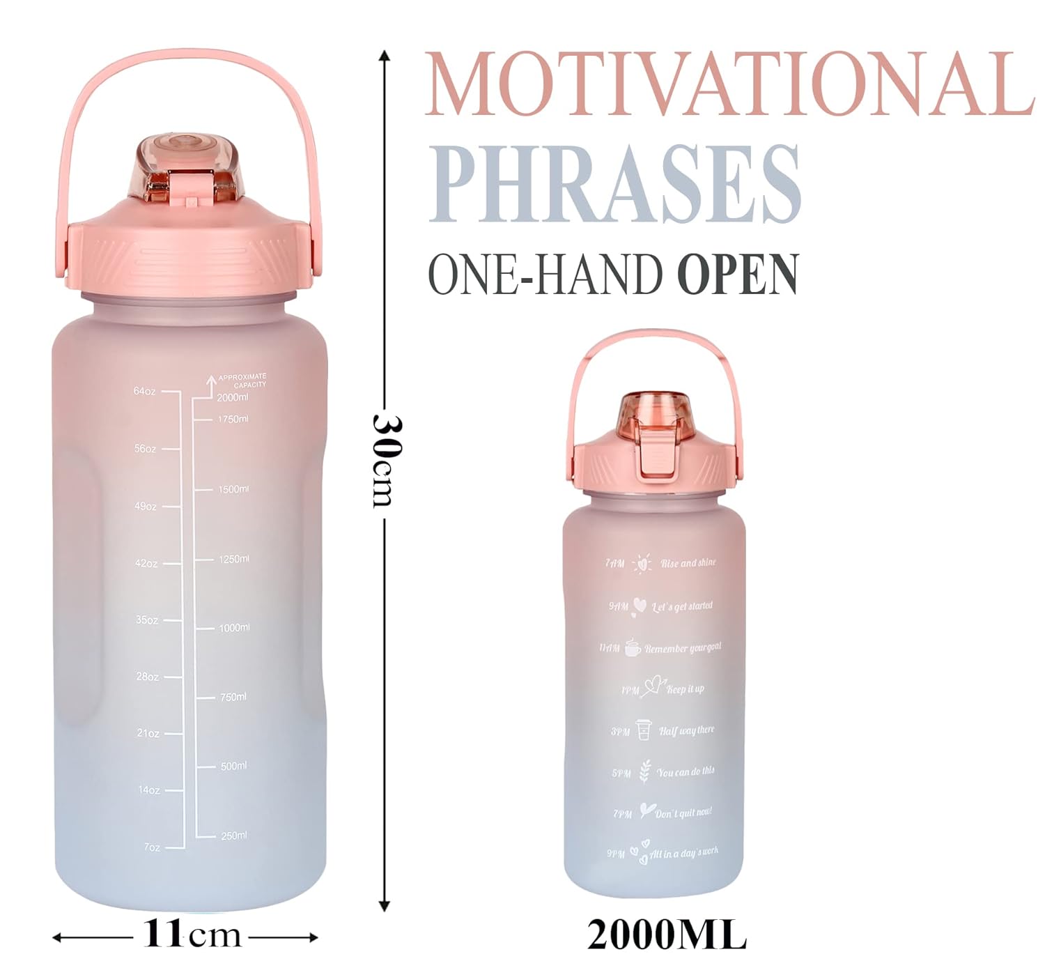 Raksha Bandhan Essentials Combo – 2L Cute Hydration Bottle, Black Travel Makeup Organizer & Sky Blue Jewelry Box