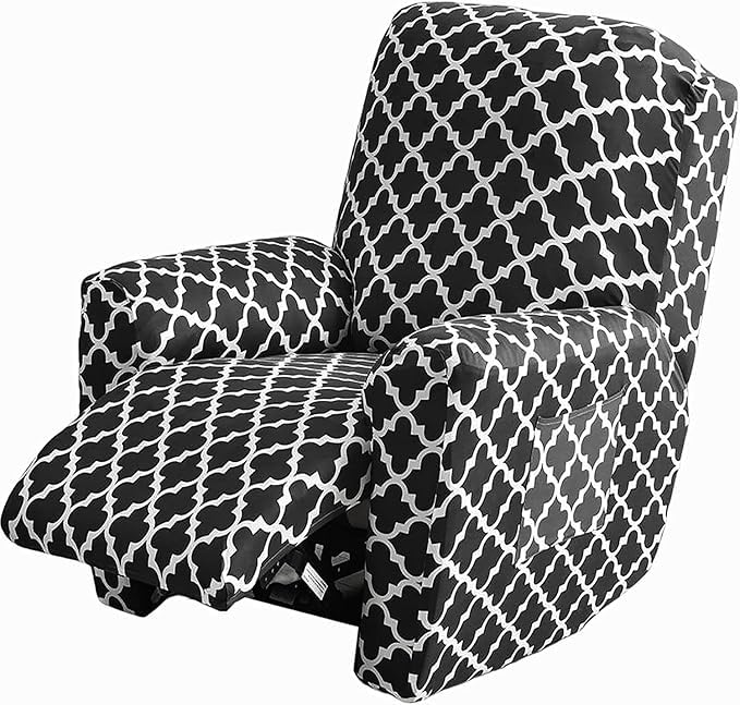 4 Pieces Recliner Sofa Covers Recliner Chair covers Slipcovers ( 1 Seater)