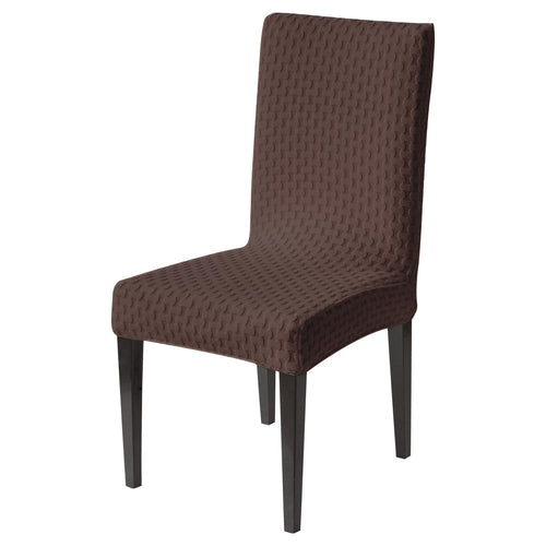 Stylish Jacquard Dining Chair Cover – 220 GSM (Brown)