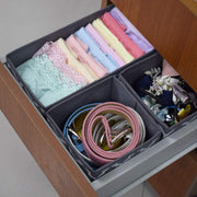Set of 6 Foldable Storage Box Drawer Divider Organizer Basket Bins