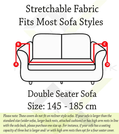 Universal Stretchable Sofa Cover-Indigo Twix