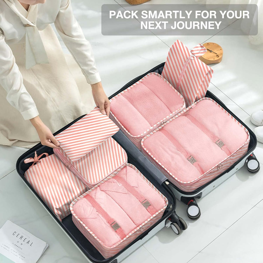 Set of 8 Packing Travel Cube Organiser
