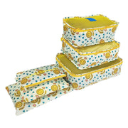 Travel Storage Printed Clothes Packing Cubes bags Set of 6 pcs