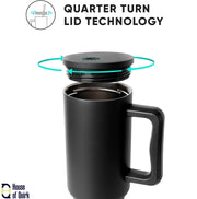 Stainless Steel Vacuum Tumbler with Straw and Lid & Handle - (1200 ML)