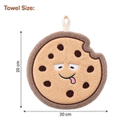 Cokkie Shaped Hanging Towels Set of 2 (Brown)