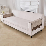 Crest Luxury Chenille Sofa Mat - Mocha Chenille Fabric 1 Pc