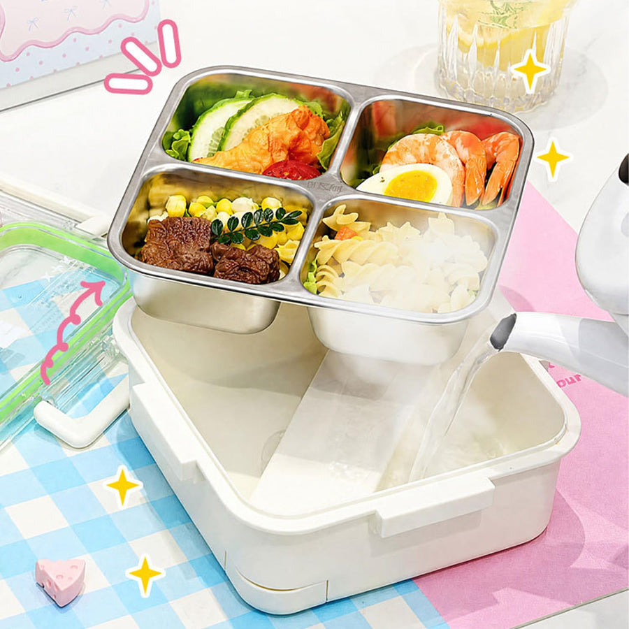 Ben-to-GO 304 Stainless Steel Lunch Box 4 Grid