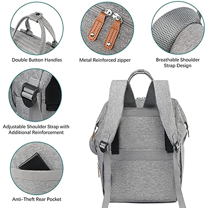 Baby Diaper Backpack with Pacifier Case