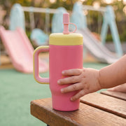 530ML Kids Tumbler Stainless Steel with Handle & Lid