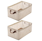 Wardrobe Organizer With Metal Frame Foldable Storage Box (Beige Duck)