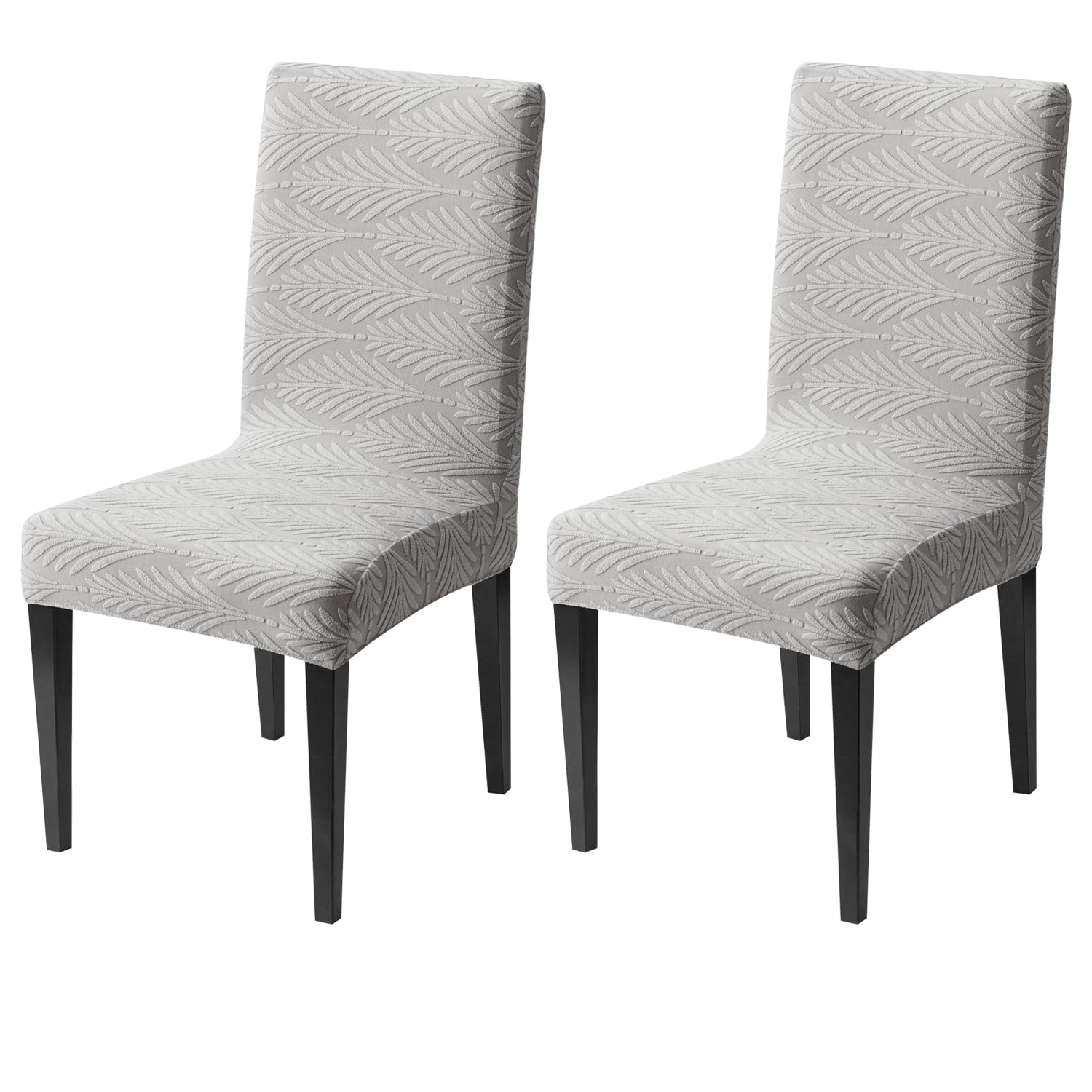 Universal Fit Modern Stretch Chair Cover – 220 GSM Jacquard Fabric (Grey)