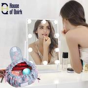 Lazy Cosmetic Bag Drawstring Travel Makeup Bag
