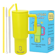 Stainless Steel Vacuum Tumbler with Straw and Lid & Handle - (1200 ML)