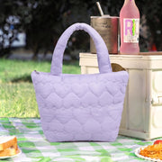 Heart Design Soft Insulated Lunch Bag