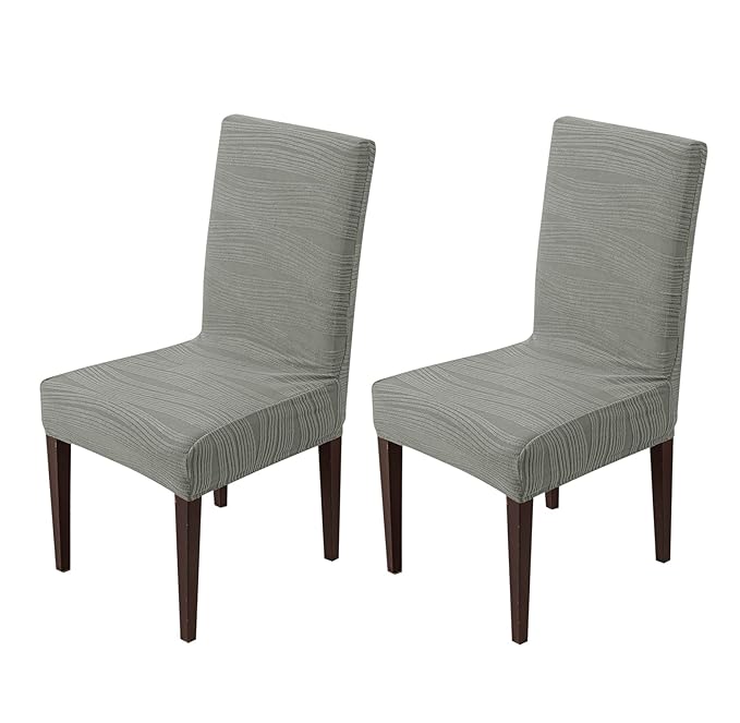 Stretchy Universal Jacquard Waterproof Chair Cover (Dark Grey)