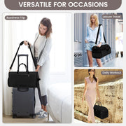 2-in-1 Convertible Garment Duffle Bag with Shoe Compartment & Shoulder