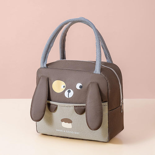 3D Cartoon Animal Insulated Lunch Bag (Teddy)