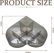Heart Shape Cosmetic Storage Tray – Makeup Organizer, Large Capacity