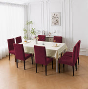 Stretchable Jacquard Chair Cover – 220 GSM-Maroon