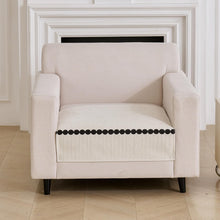 Tuxedo Luxury Chenille Sofa Mat - Cream Chenille Fabric 1 Pc
