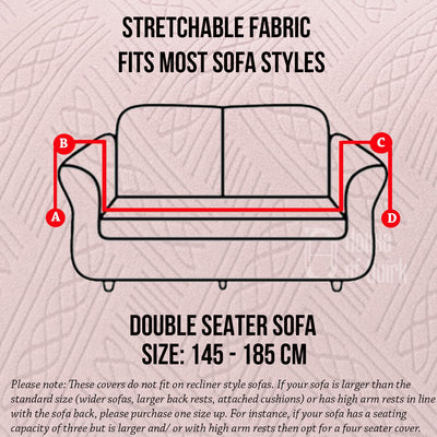 Universal Jacquard Fabric Sofa Cover- Pink