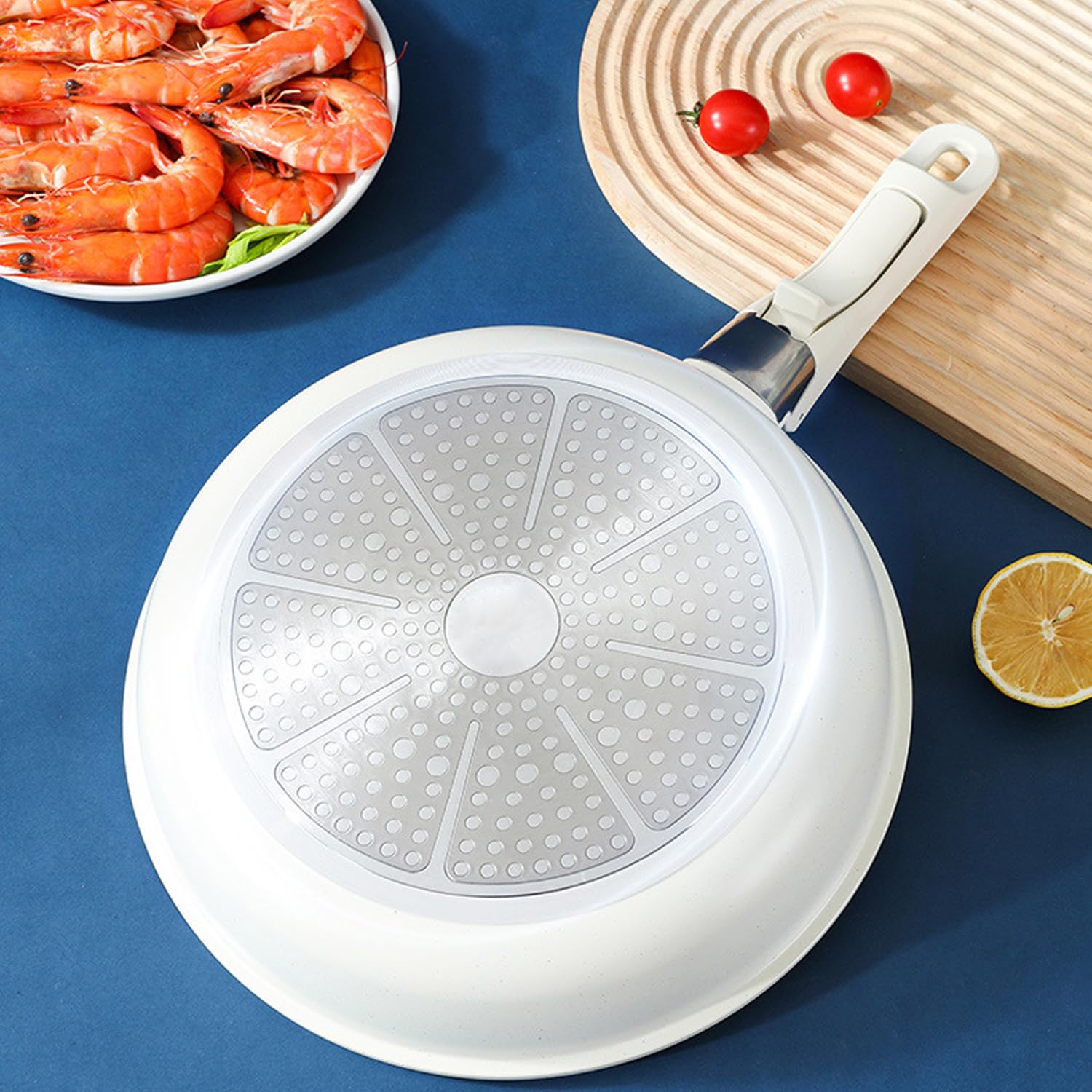 Maifan Stone Nonstick Cookware Set of 5 Detachable Handle Pots & Pans