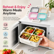 Ben-to-GO 304 Stainless Steel Lunch Box 4 Grid