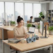 Dual-Purpose Pen & Pencil Holder, Nest Design Desk Organizer, Multipurpose Stationery Stand for Office, Home & Study (Grey)