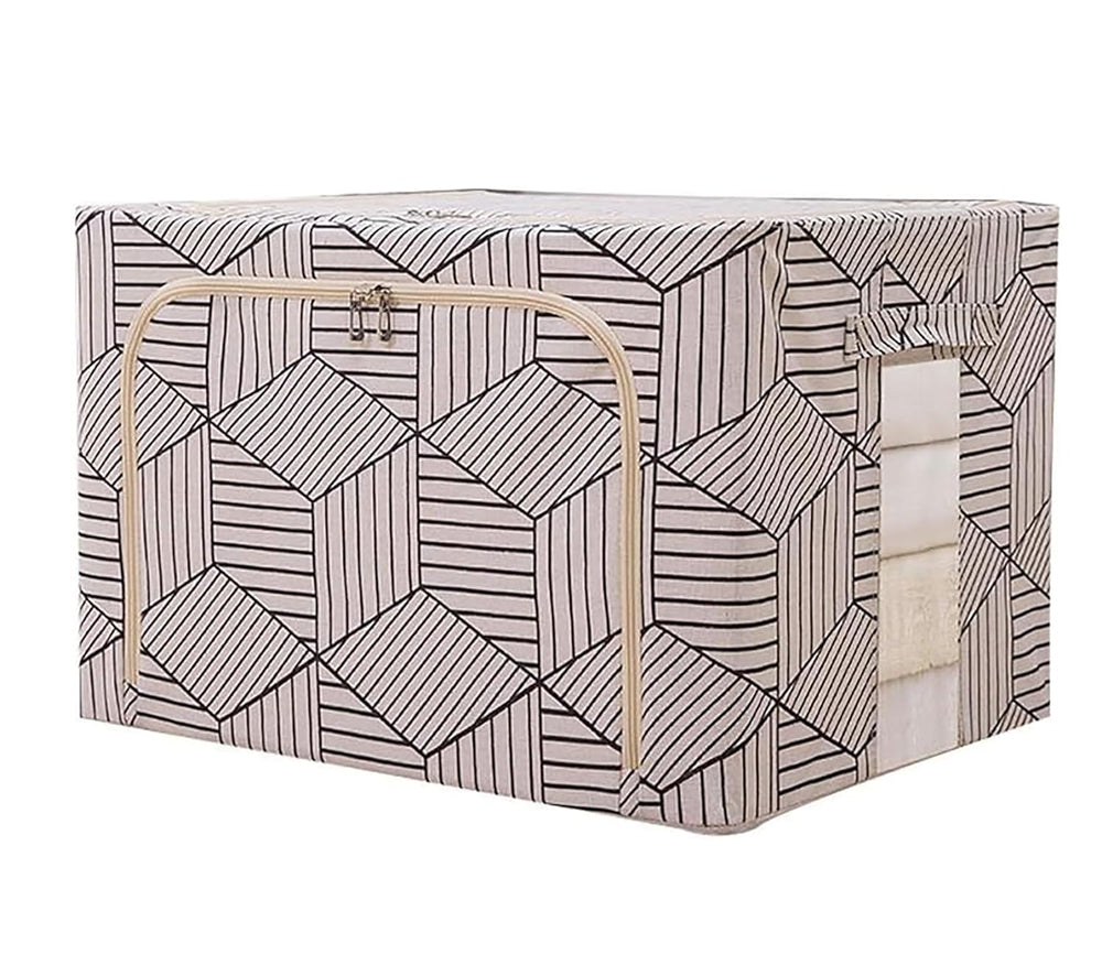 Clothing Storage Box with Steel Frame Support