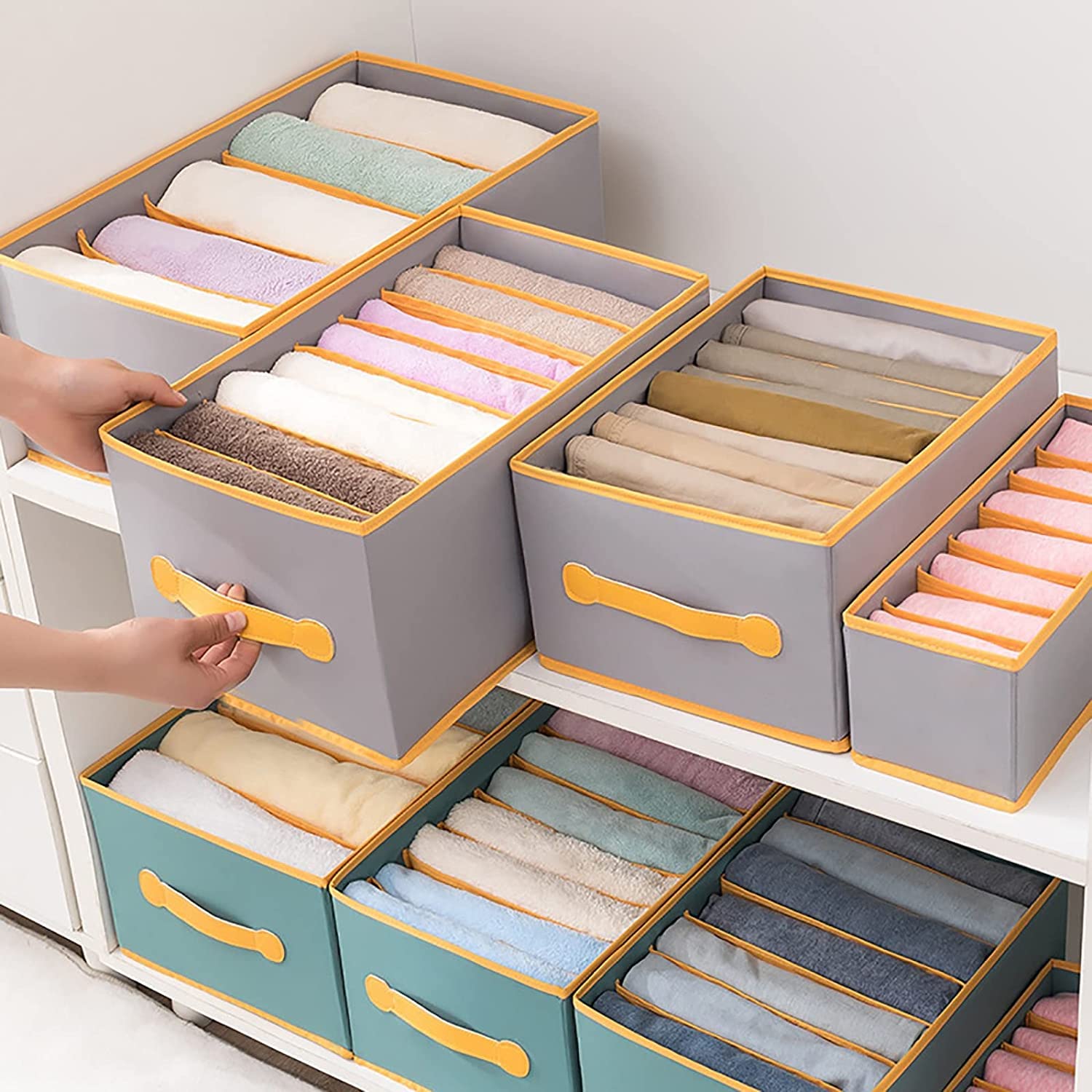 8 Grid Storage Box Organiser (Pack of 3)