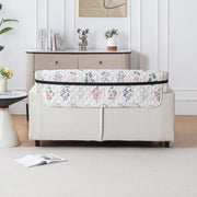 Mughal Series Anti-Slip Sofa Cover Mat with Pocket – Polyester Couch Protector(Baghe Bahar)