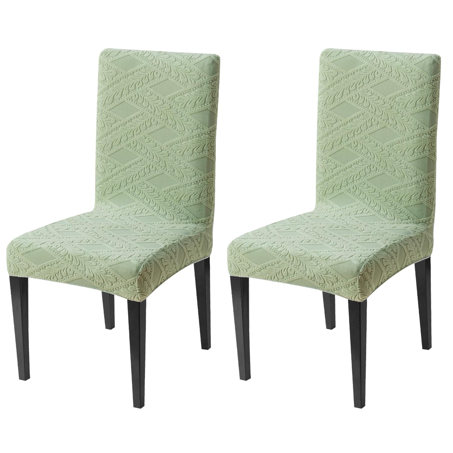 Universal Fit Stretchable Jacquard Chair Cover – 220 GSM Green