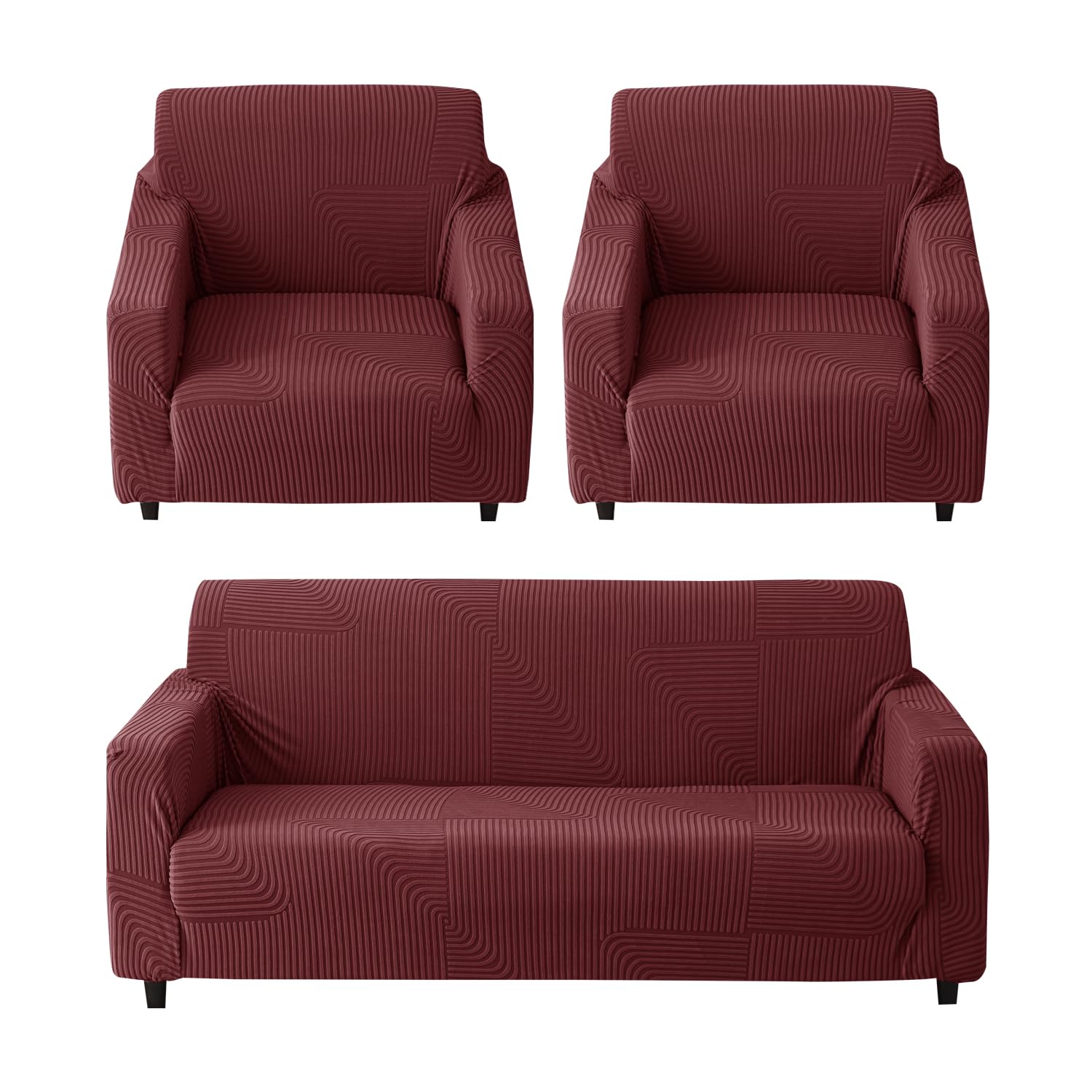 Universal Jacquard Waterproof Thickened Fabric Sofa Cover 3 + 1 + 1 Seater
