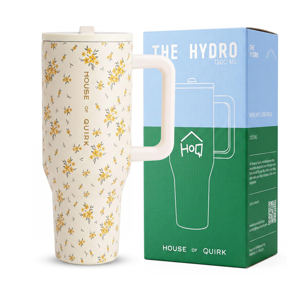 1200ML Tumbler with Handle & Simple Flip Straw
