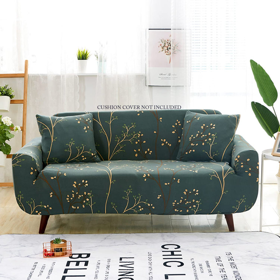 Universal Sofa Cover Big Elasticity Cover for Couch(Branch Teal)
