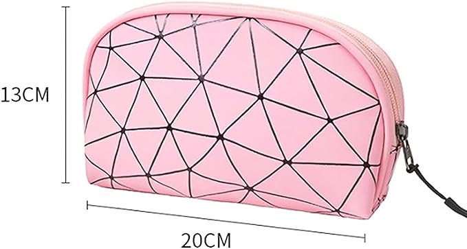 Makeup Handy Bag Travel Cosmetic Organizer Bag (Silver)