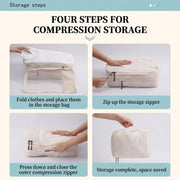 Travel Compression Packing Cubes Pack of 6